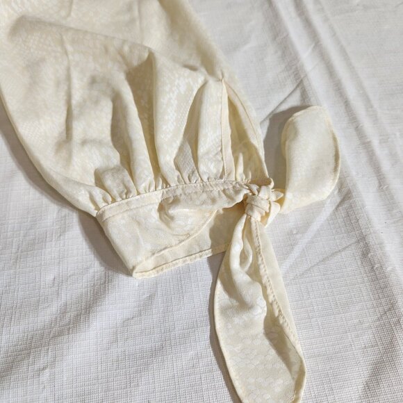 Michael Kors Women’s Ivory Long Sleeves V Neck Top Blouse Plus Size 0X (C10) - Picture 3 of 12